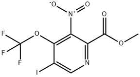 Methyl 5-iodo-3-nitro-4-(trifluoromethoxy)pyridine-2-carboxylate Structure