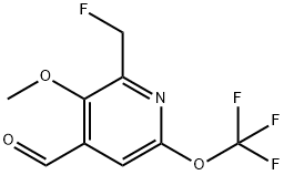 2-(Fluoromethyl)-3-methoxy-6-(trifluoromethoxy)pyridine-4-carboxaldehyde Structure