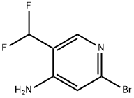 4-Pyridinamine, 2-bromo-5-(difluoromethyl)- Structure