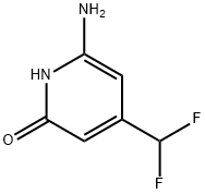 2(1H)-Pyridinone, 6-amino-4-(difluoromethyl)- 구조식 이미지