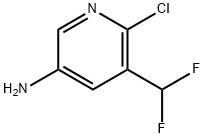 3-Pyridinamine, 6-chloro-5-(difluoromethyl)- 구조식 이미지