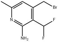 2-Amino-4-(bromomethyl)-3-(difluoromethyl)-6-methylpyridine Structure