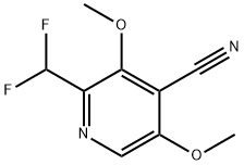 4-Cyano-2-(difluoromethyl)-3,5-dimethoxypyridine Structure