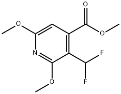 Methyl 3-(difluoromethyl)-2,6-dimethoxypyridine-4-carboxylate Structure