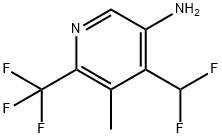 5-Amino-4-(difluoromethyl)-3-methyl-2-(trifluoromethyl)pyridine Structure