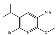 5-Amino-2-bromo-3-(difluoromethyl)-6-methoxypyridine Structure