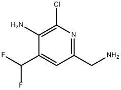 3-Amino-6-(aminomethyl)-2-chloro-4-(difluoromethyl)pyridine Structure