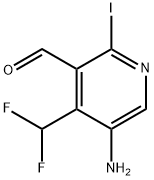 5-Amino-4-(difluoromethyl)-2-iodopyridine-3-carboxaldehyde Structure