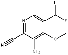 3-Amino-2-cyano-5-(difluoromethyl)-4-methoxypyridine Structure