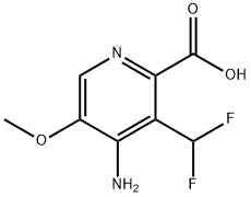 4-Amino-3-(difluoromethyl)-5-methoxypyridine-2-carboxylic acid Structure