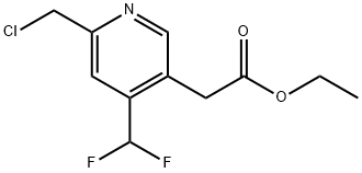 Ethyl 2-(chloromethyl)-4-(difluoromethyl)pyridine-5-acetate Structure