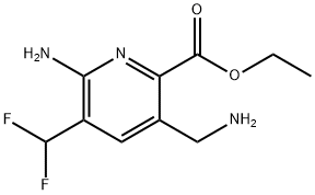 Ethyl 2-amino-5-(aminomethyl)-3-(difluoromethyl)pyridine-6-carboxylate Structure