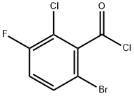 Benzoyl chloride, 6-bromo-2-chloro-3-fluoro- Structure