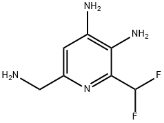 6-(Aminomethyl)-3,4-diamino-2-(difluoromethyl)pyridine Structure