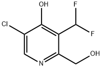 5-Chloro-3-(difluoromethyl)-4-hydroxypyridine-2-methanol Structure