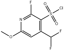 4-(Difluoromethyl)-2-fluoro-6-methoxypyridine-3-sulfonyl chloride Structure