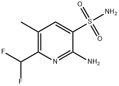 2-Amino-6-(difluoromethyl)-5-methylpyridine-3-sulfonamide Structure