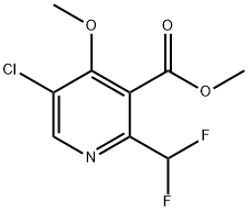 Methyl 5-chloro-2-(difluoromethyl)-4-methoxypyridine-3-carboxylate Structure