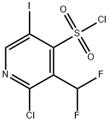 2-Chloro-3-(difluoromethyl)-5-iodopyridine-4-sulfonyl chloride Structure