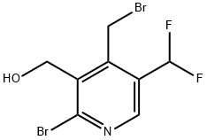 2-Bromo-4-(bromomethyl)-5-(difluoromethyl)pyridine-3-methanol Structure