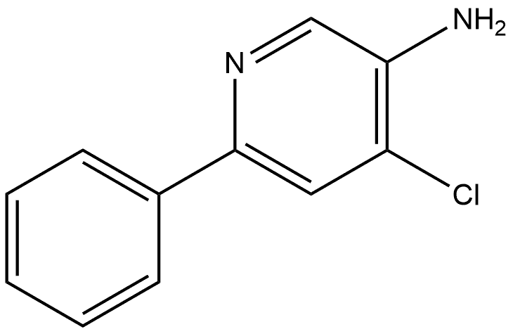 4-Chloro-6-phenyl-3-pyridinamine Structure