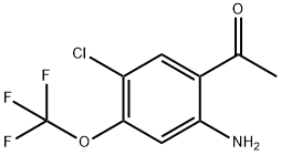 Ethanone, 1-[2-amino-5-chloro-4-(trifluoromethoxy)phenyl]- Structure