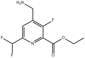 Ethyl 4-(aminomethyl)-6-(difluoromethyl)-3-fluoropyridine-2-carboxylate Structure