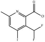 3-(Difluoromethyl)-4-iodo-6-methylpyridine-2-carbonyl chloride Structure