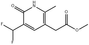 Methyl 3-(difluoromethyl)-2-hydroxy-6-methylpyridine-5-acetate Structure