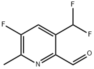 3-(Difluoromethyl)-5-fluoro-6-methylpyridine-2-carboxaldehyde Structure