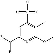 6-(Difluoromethyl)-3-fluoro-2-methoxypyridine-4-sulfonyl chloride Structure