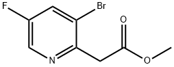 2-Pyridineacetic acid, 3-bromo-5-fluoro-, methyl ester Structure