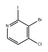 Pyridine, 3-bromo-4-chloro-2-iodo- Structure