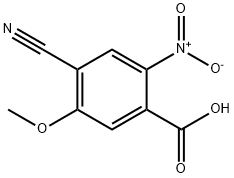 Benzoic acid, 4-cyano-5-methoxy-2-nitro- Structure