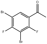 Ethanone, 1-(3,5-dibromo-2,4-difluorophenyl)- Structure