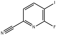 2-Pyridinecarbonitrile, 6-fluoro-5-iodo- Structure