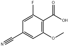 4-Cyano-2-fluoro-6-methoxybenzoic acid Structure