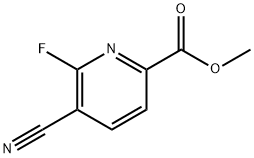 2-Pyridinecarboxylic acid, 5-cyano-6-fluoro-, methyl ester Structure