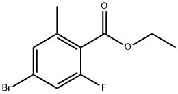 Ethyl 4-bromo-2-fluoro-6-methylbenzoate 구조식 이미지