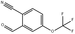 Benzonitrile, 2-formyl-4-(trifluoromethoxy)- 구조식 이미지