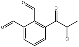 2-Chloro-1-(2,3-diformylphenyl)propan-1-one Structure