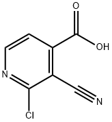 4-Pyridinecarboxylic acid, 2-chloro-3-cyano- 구조식 이미지