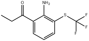 1-(2-Amino-3-(trifluoromethylthio)phenyl)propan-1-one Structure