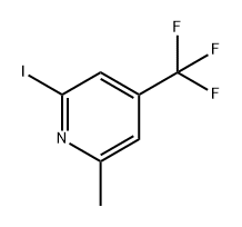 Pyridine, 2-iodo-6-methyl-4-(trifluoromethyl)- 구조식 이미지