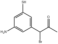 1-(3-Amino-5-mercaptophenyl)-1-bromopropan-2-one Structure