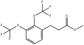 Methyl (2,3-bis(trifluoromethylthio)phenyl)propanoate 구조식 이미지