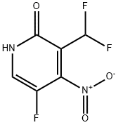 3-(Difluoromethyl)-5-fluoro-2-hydroxy-4-nitropyridine Structure