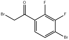 Ethanone, 2-bromo-1-(4-bromo-2,3-difluorophenyl)- Structure