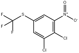 1,2-Dichloro-5-trifluoromethylthio-3-nitrobenzene 구조식 이미지