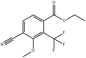 Ethyl 4-cyano-3-methoxy-2-(trifluoromethyl)benzoate Structure